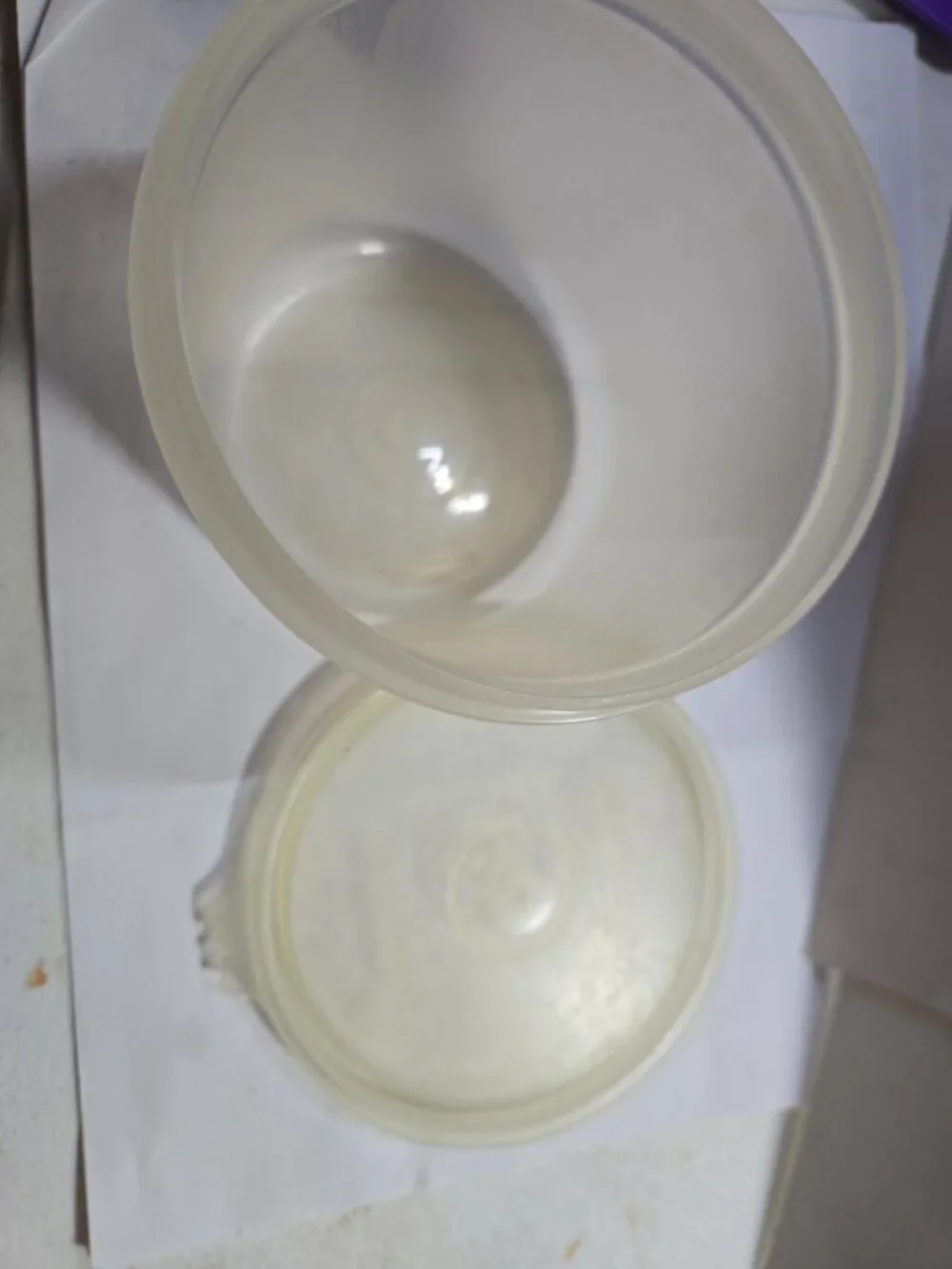 Vintage Tupperware Round Storage Container with Burp Lid # 1493-13